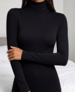 Women's Turtleneck Thermal Shirt Long Sleeve Winter Top