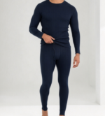Men's Waffle Knit Thermal Underwear Set Shirt and Pants