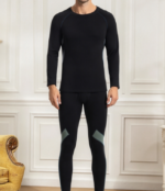Men's Fleece Lined Thermal Underwear Set Shirt and Pants Base Layer
