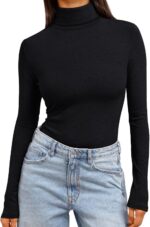Women's Turtleneck Thermal Shirt Long Sleeve Winter Top - Image 2