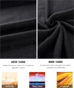 Men's Fleece Lined Thermal Underwear Set Shirt and Pants Base Layer - Image 2
