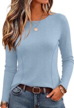 Women's Fleece Lined Thermal Shirt Long Sleeve - Image 2